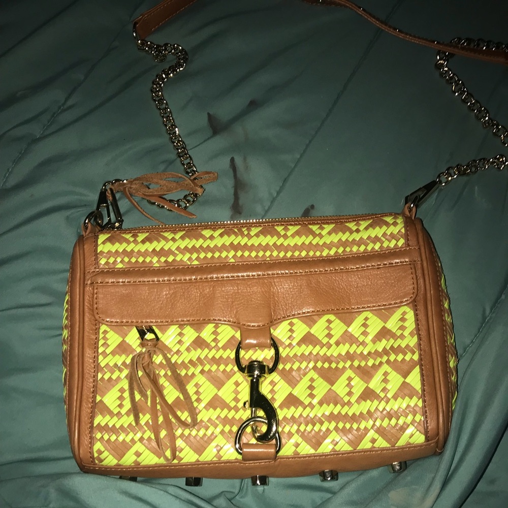 Rebecca Minkoff Mac woven leather bag